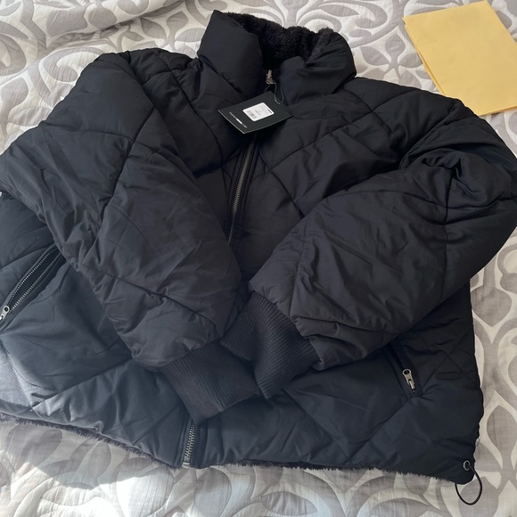 Reversible oversized bomber jacket - Picture 2 of 5